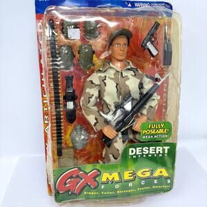 Placo Toys Action Figure GX Mega Forces Army Ranger 14" Nostalgia Vintage Toy